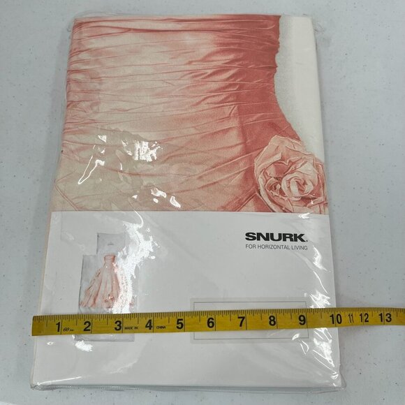 SNURK Princess Duvet Cover Set Twin Pink Ballgown‎ Dress Tiara Cotton Bedding - Picture 7 of 8